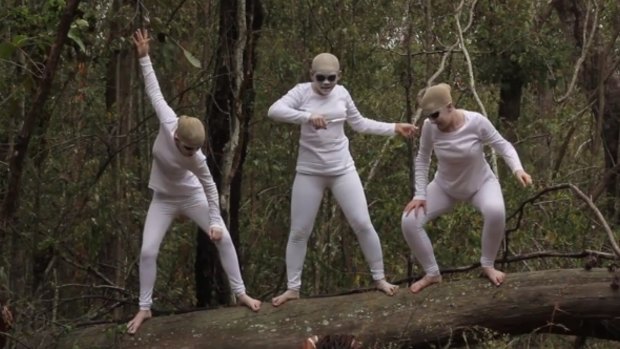 Three "witches" were rehearsing in Ipswich bushland when their screams were mistaken for a real crime.