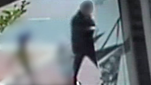 CCTV footage shows the children being led away from the child care centre by a man. 
