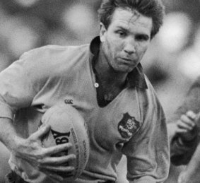 Not backing down: Greg Martin during his playing days for the Wallabies.