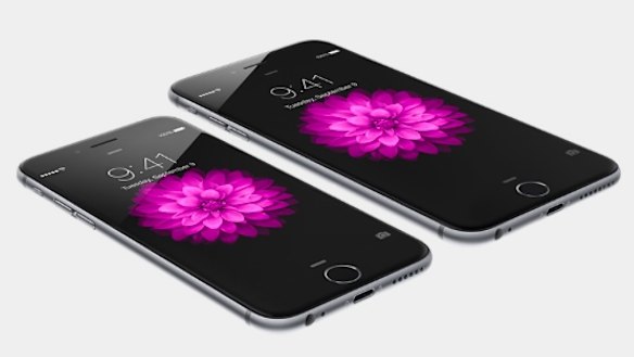 Revealed: iPhone 6, left, and iPhone 6 Plus.