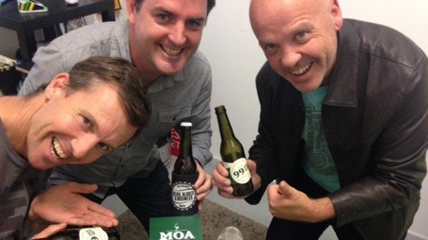 Steve Sammartino, Sean Callanan and Jim Stewart combine beer, business and podcasting.  