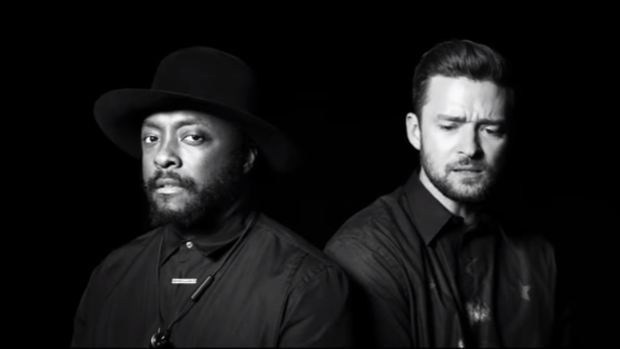 Justin Timberlake, Mary J Blige, Usher and many others lend their vocals to the medley.
