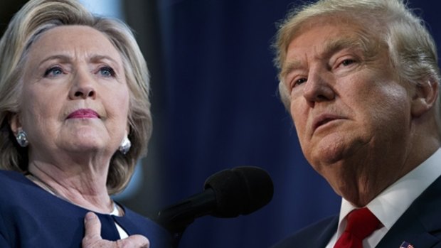 No election like it: Divisive presidential nominees Hillary Clinton and Donald Trump.