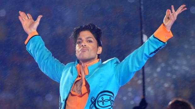 Prince during a 2007 Superbowl performance.