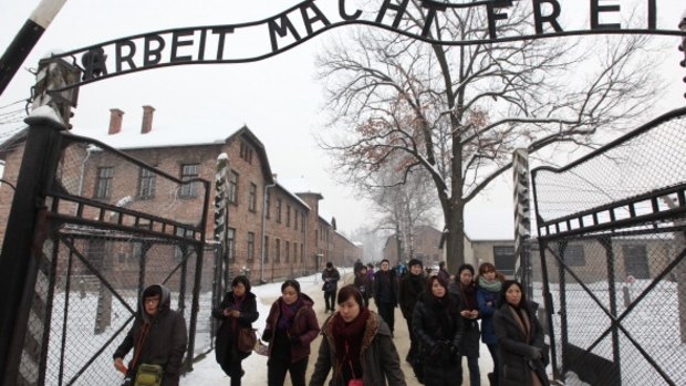 The Auschwitz Birkenau Nazi concentration camp in Poland. The Holocaust claimed the lives of 6 million Jews.