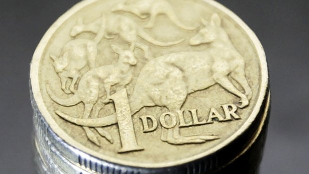 The Australian dollar hit a two-week high overnight.