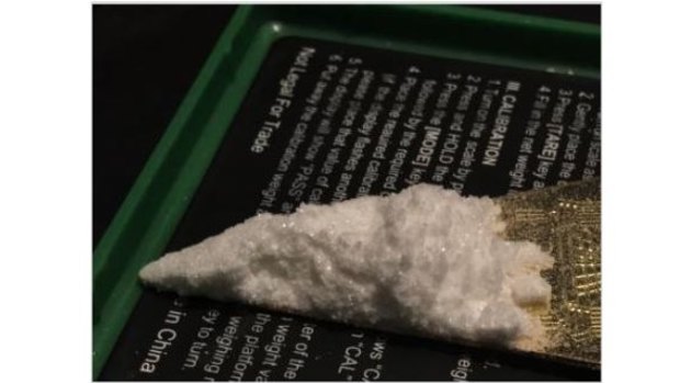 A substance being sold as carfentanil on the dark web.