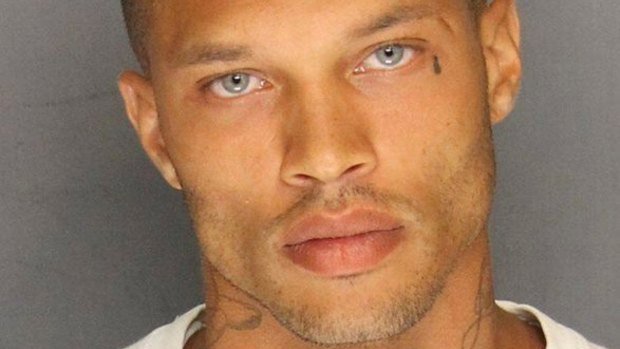 A Stockton Police Department photo shows Jeremy Meeks arrested in 2014. The 'hot' mugshot later went viral on Facebook.
