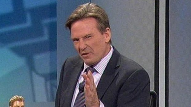 Sam Newman on the <i>Footy Show</i>.