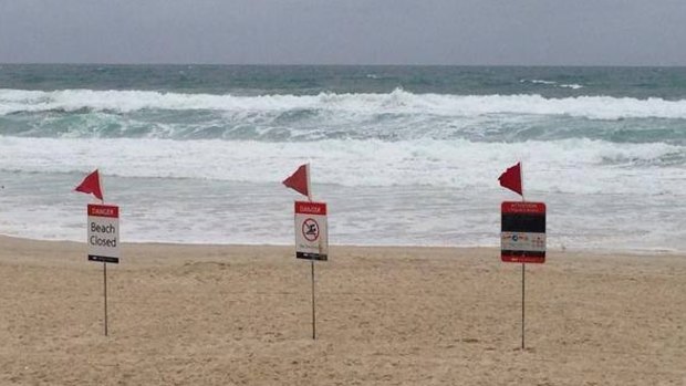 Gold Coast beaches will be closed on Thursday. Sunshine Coast beaches 'on alert'.