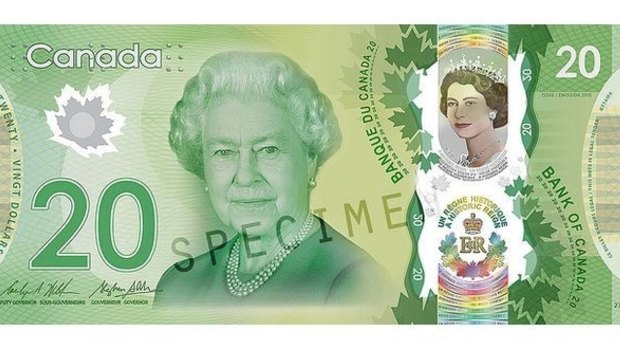 Canada's $20 bill