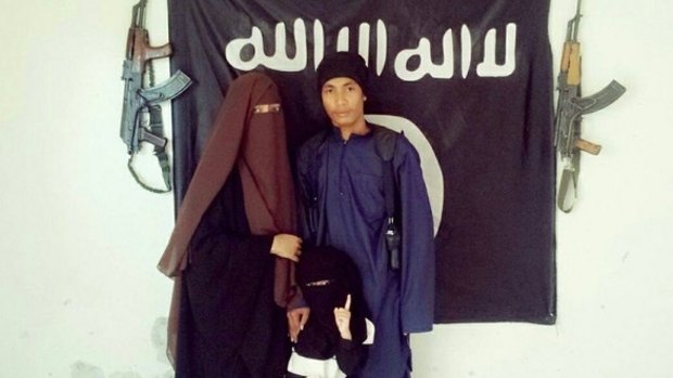Malaysian police say  Muhammad Wanndy Mohamad Jedi (right) has been using social media to recruit Malaysians and plot terrorist attacks.