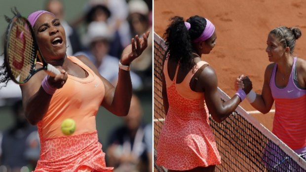 On a roll: Serena Williams defeated Sara Errani.