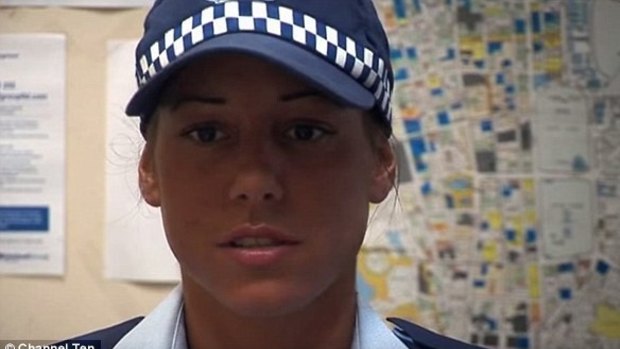 Constable Cristina Cidade featured in Channel Ten's Recruits.