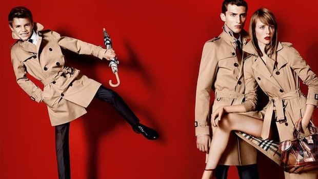 Romeo Beckham, far left, features in a recent Burberry campaign, whereas his big brother Brooklyn has shot one.