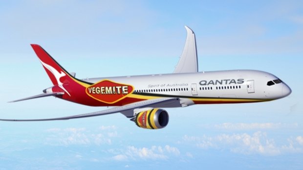 Qantas lists 'Vegemite' among top 20 names in running for new Boeing 787-9 Dreamliner planes.
