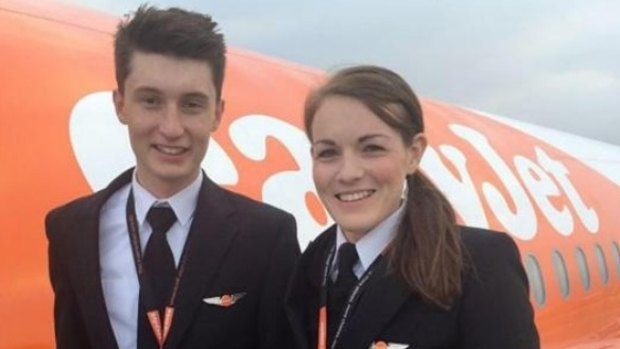 Kate McWiliams, 26, and her co-pilot, Luke Elsworth, 19, recently flew hundreds of passengers from London to Malta.