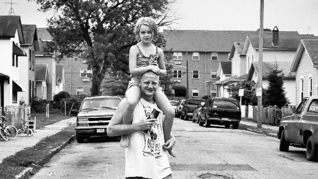 A father and daughter in an East Dayton neighbourhood ravaged by the drug epidemic. 