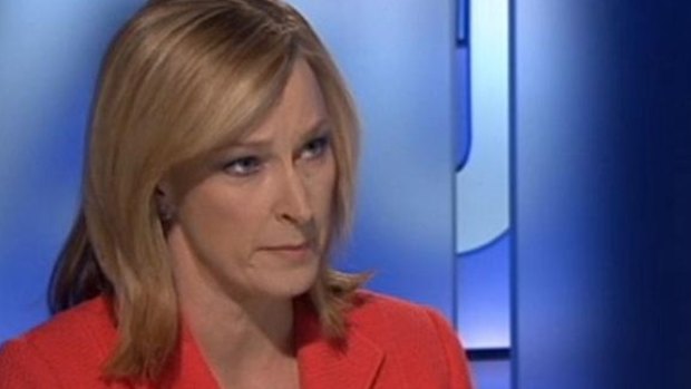 Tense interview: Leigh Sales grills Tony Abbott.