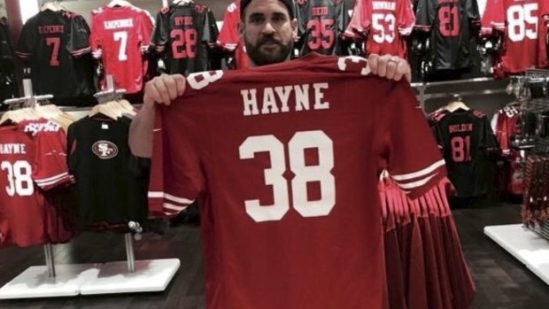 Popular item: Hayne's 49ers shirt.