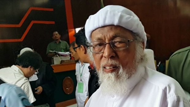 Indonesian Islamist figure Abu Bakar Bashir appears in court earlier this year. One challenge identified by the report was widening Australian perceptions of Indonesia beyond terrorism and extremism.