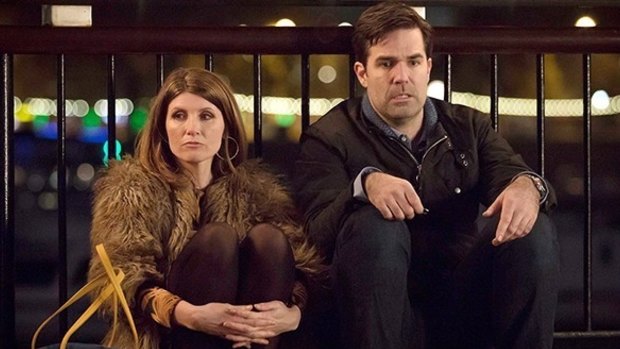 Trying to make it work: Sharon Horgan and Rob Delaney in <i>Catastrophe</i>.