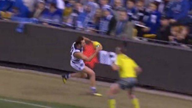 Daniel Menzel says the astroturf was behind his injury.