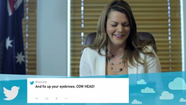 Sarah Hanson-Young reads mean tweets