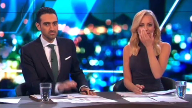Carrie Bickmore, right, held back tears as she paid tribute to her late husband Greg and thanked the public for their support on <i>The Project</i>.