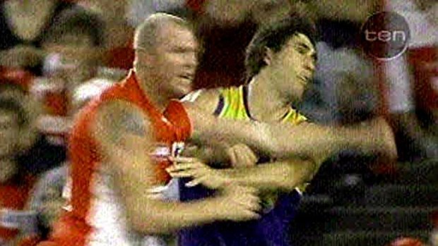 That punch: Barry Hall's infamous punch on Brent Staker in 2008.