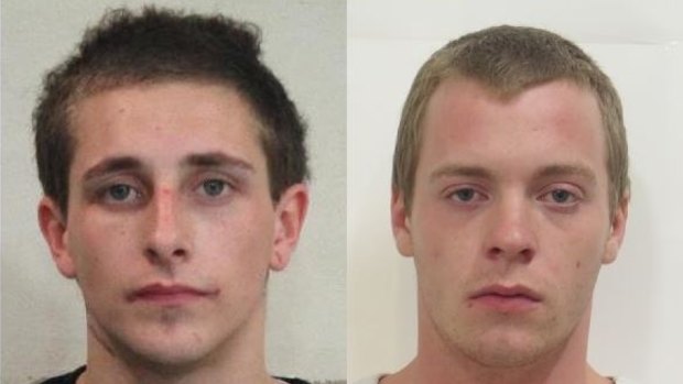 An image of accused men Keiarhn Carter and Lachlan Mitchell. 