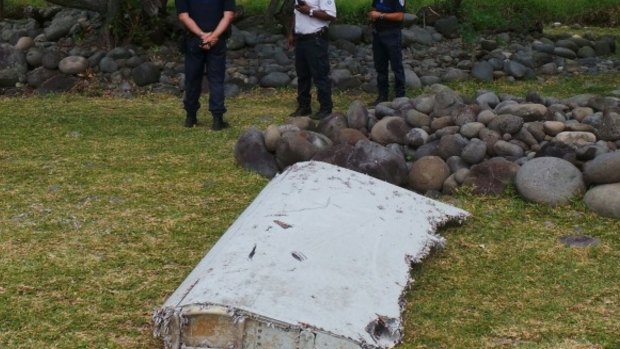 The only confirmed piece of debris from flight MH370 washed up on Reunion Island in July 2015.