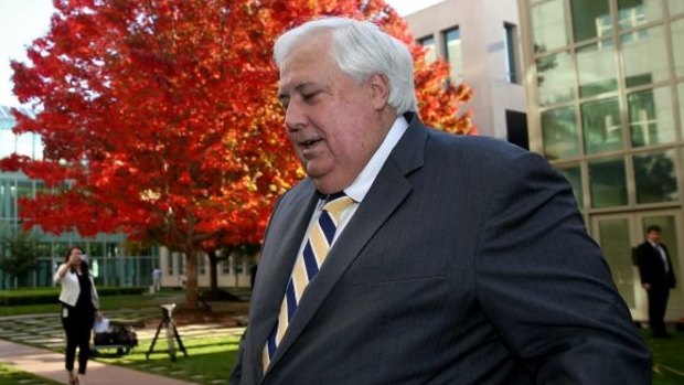 Footysaurus: Clive Palmer is backing the Bulldogs.