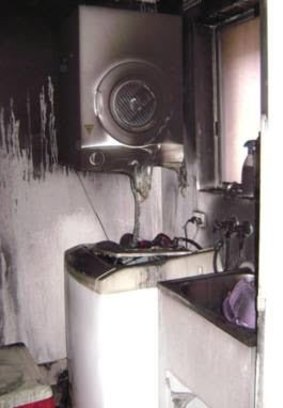 A Samsung washing machine sparked a blaze in an Auburn home in July last year.