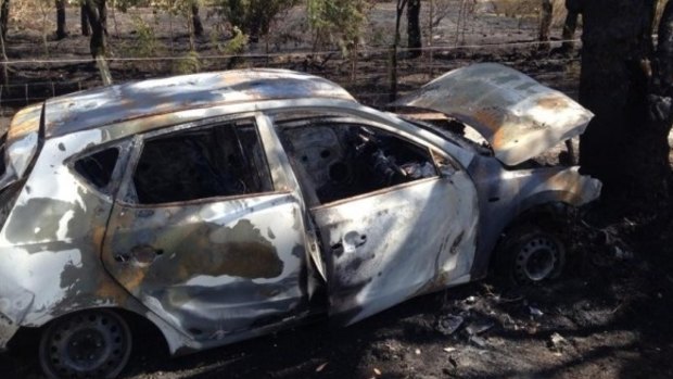 The allegedly stolen car that started the Banjup fire