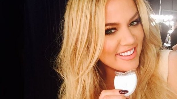 Khloe Kardashian has become an influential endorser of teeth-whitening products.