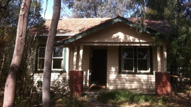 The home pre-demolition.