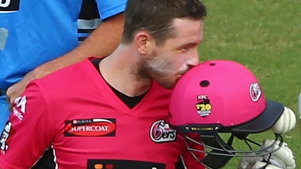 Wessels kisses the helmet after the incident.