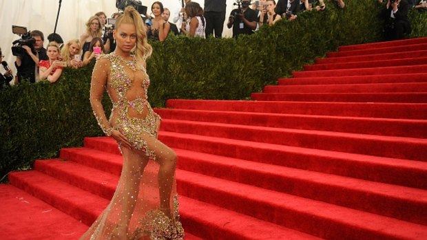 Beyonce at the Met Gala, in all her body-baring glory.