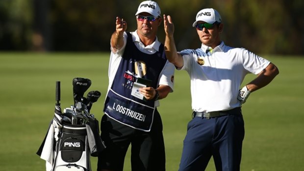 Louis Oosthuizen was relaxed, despite dropping two late shots on day three of the $1.75 million Perth International.