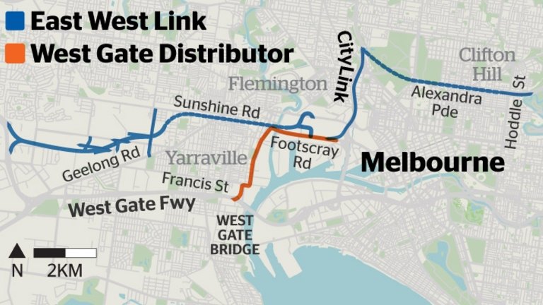 East West Link Map Audit Of East West Link Business Case By Auditor-General