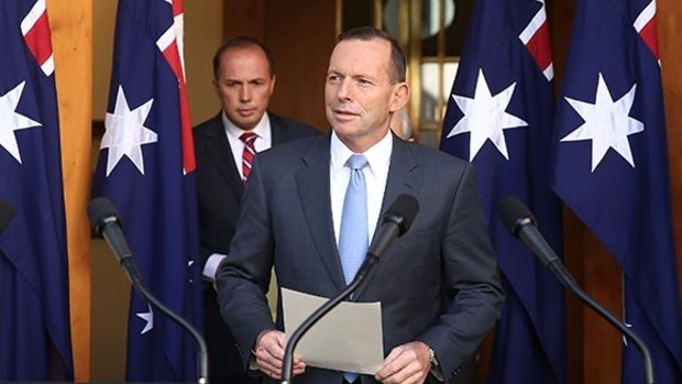 Dangerous strategy: Prime Minister Tony Abbott and Immigration Minister Peter Dutton.