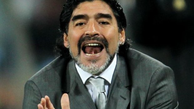 Diego Maradona: backed Messi.