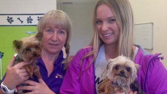 Lianne Kent with Pistol (left) and Elly Kent with Boo.