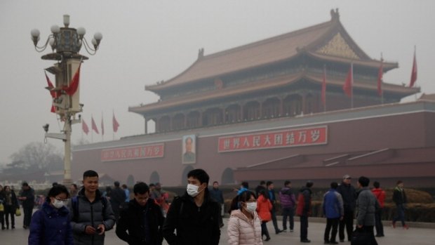 Pollution is regularly at harmful levels to health in big Chinese cities.