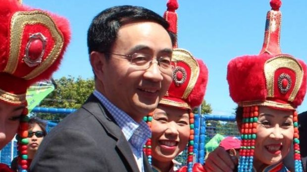 Nationals MP Jian Yang at Chinese and Korean New Year festivities in the Auckland suburb of Northcote.