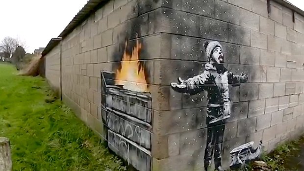 Banksy's new artwork in Port Talbot has upset some residents.