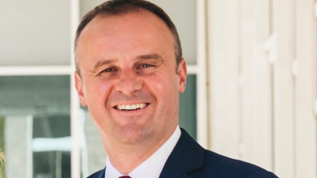 Chief Minister Andrew Barr: Pitching his case to Prime Minister Malcolm Turnbull on Wednesday.