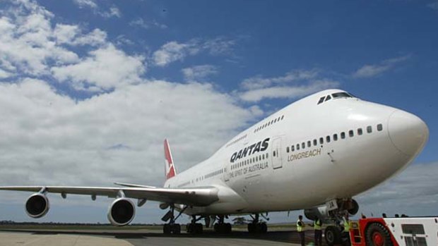 Qantas has returned to San Francisco with its 747 jumbo jets.