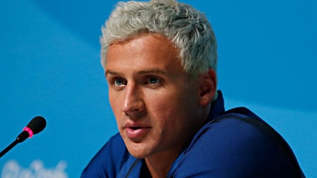 Disgraced ... Swimmer Ryan Lochte at the Rio Olympics.